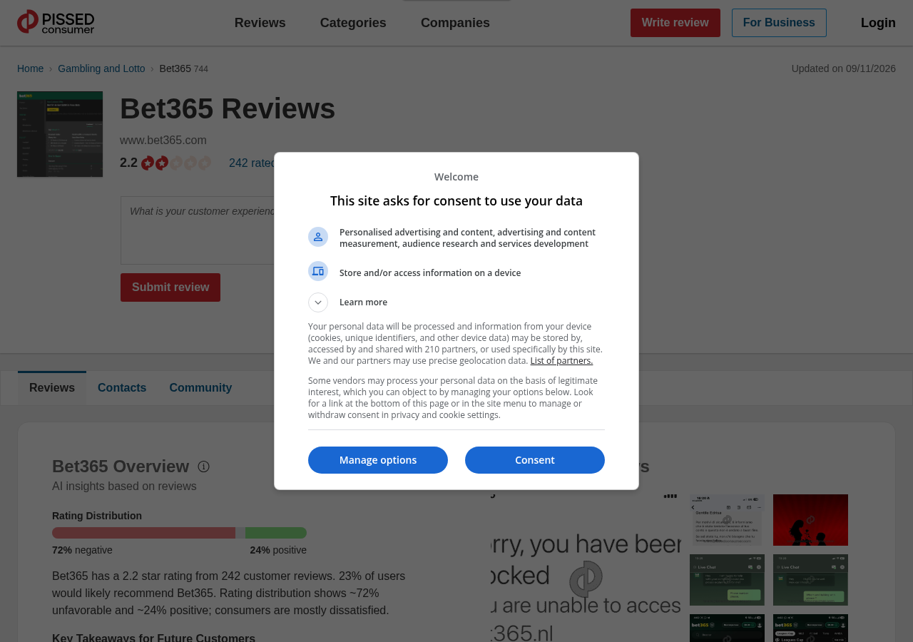 Bet365 consumer review context
