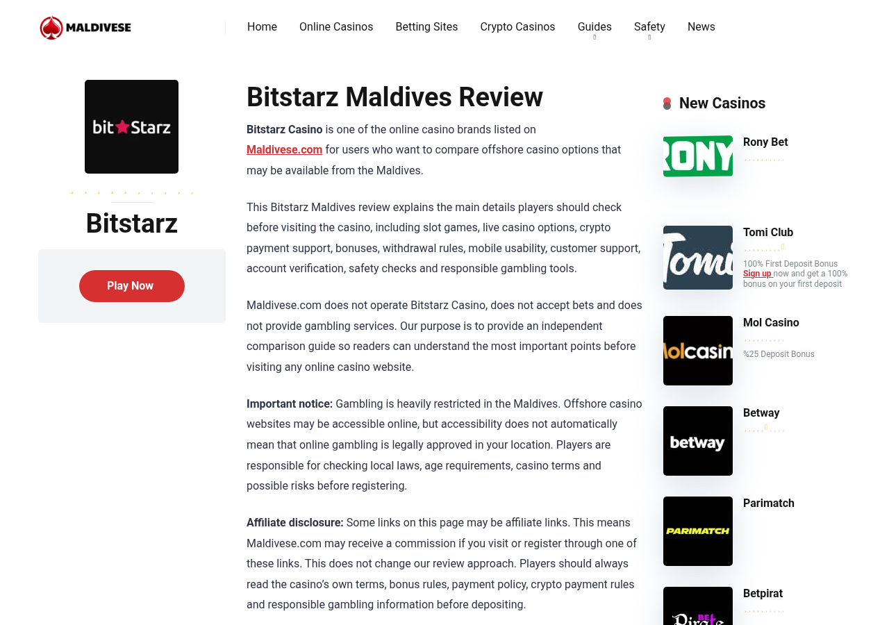 BitStarz މޯލްޑިވްސް ޞަފުހާ