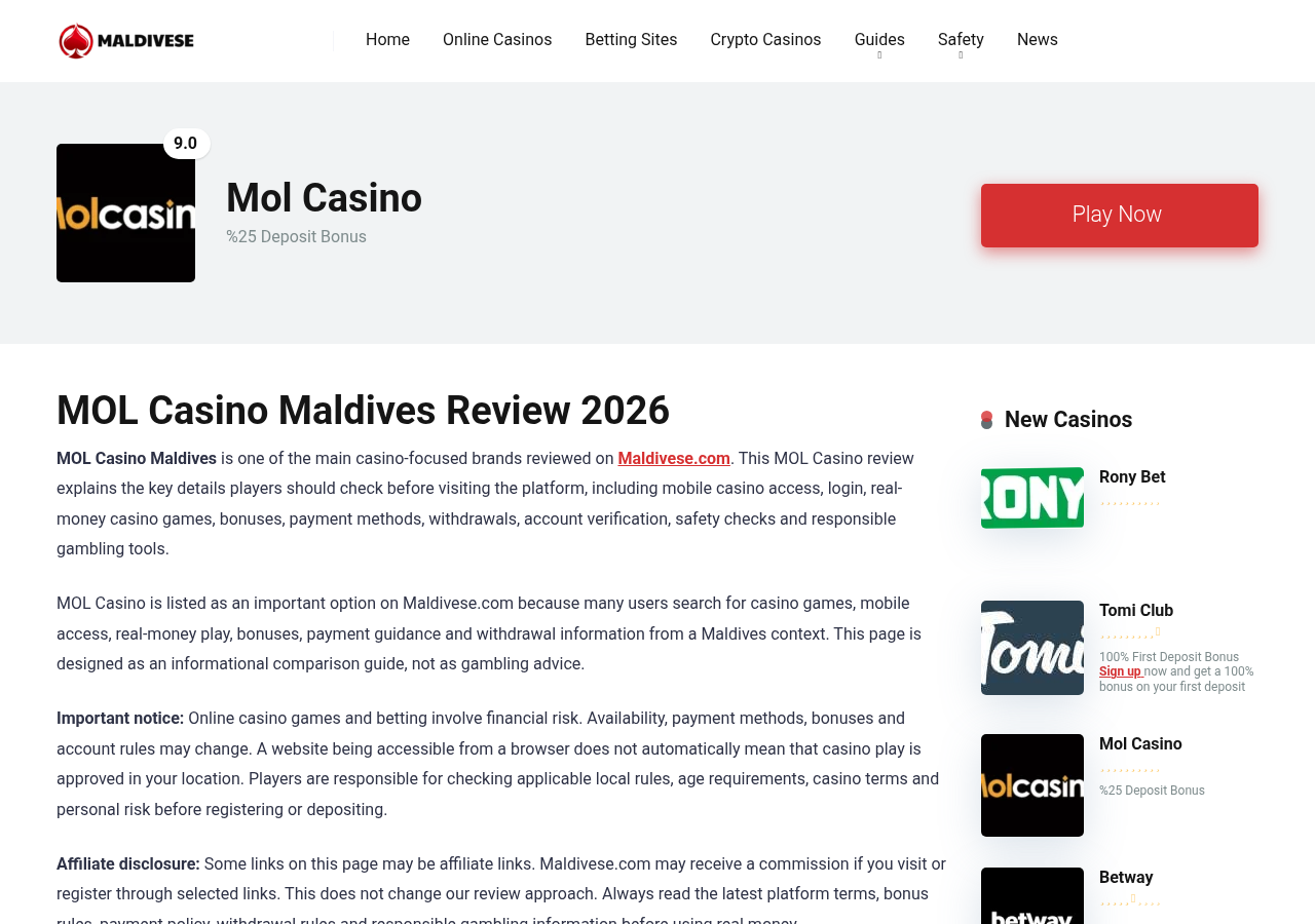 Mol Casino Maldives comparison page